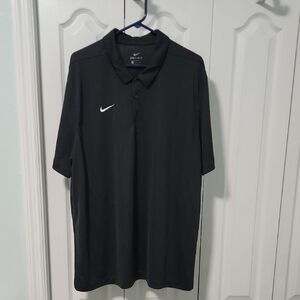 Nike Men's Charcoal Dri-FIT Polo Shirt
